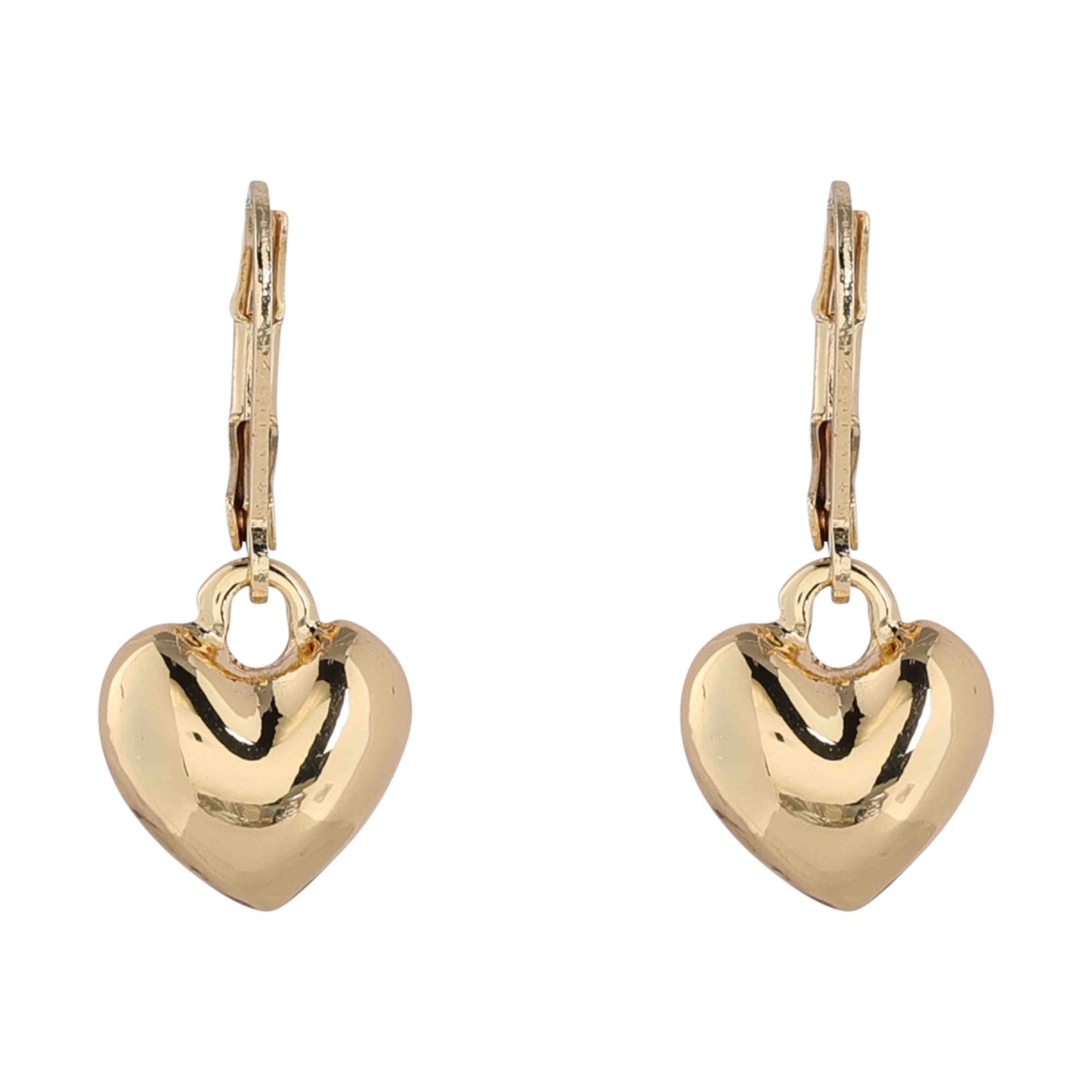 MERX - EARRING HEARTS OF GOLD FEATURING FRENCH HOOK