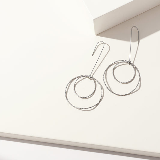 HOOP AND DROP EARRING