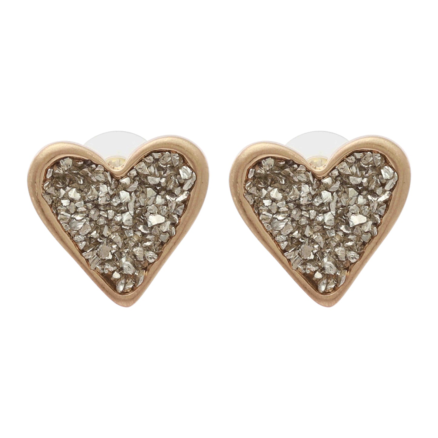MERX - EARRING SAND GOLD/SILVER CRYSTALS