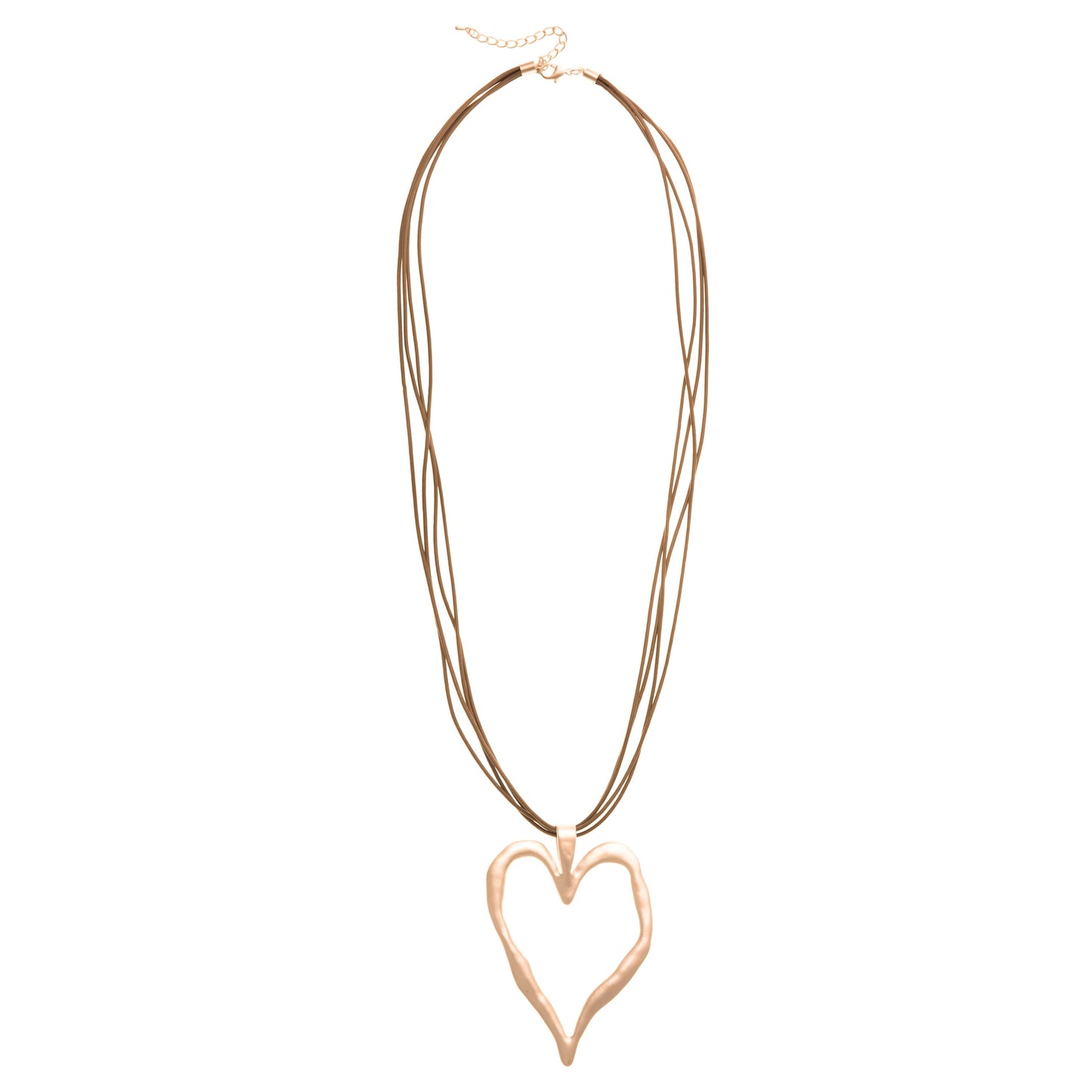 MERX - MELTING NECKLACE WITH LEATHER CORD