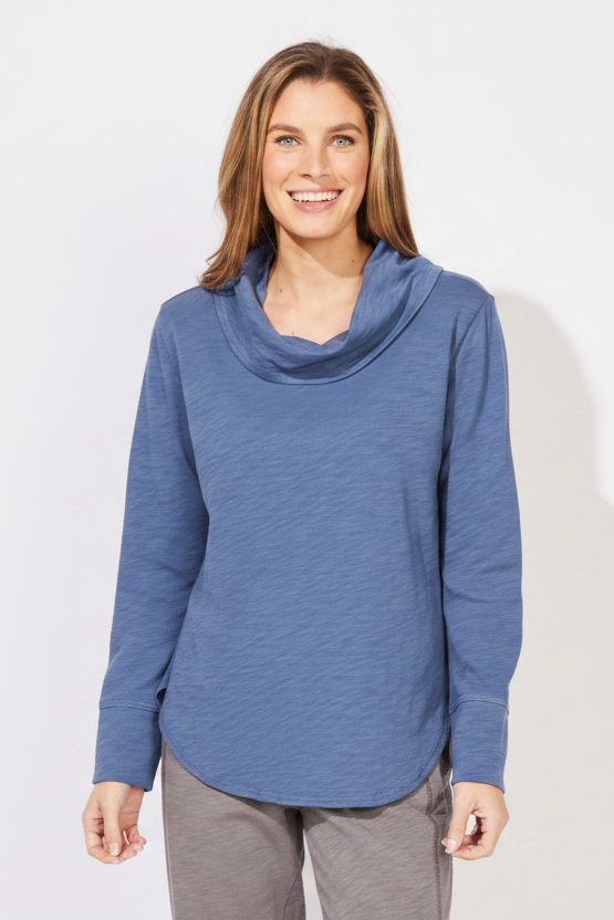 Escape by Habitat Hi Lo Cowl Fog - lifestyle