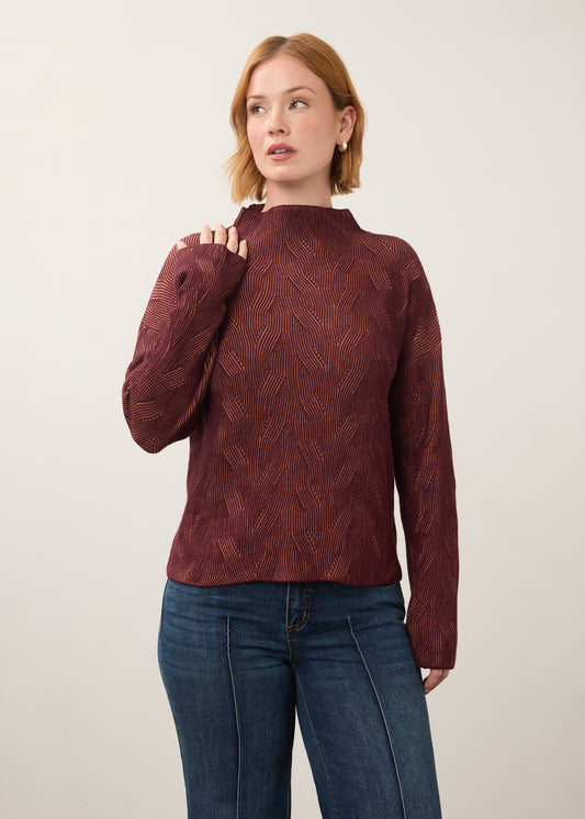 Long Sleeve Funnel Neck
