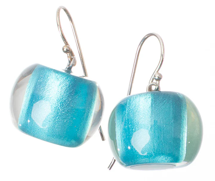 ZSISKA - BLISS SHORT DROP ROUND LUCITE ENCASED EARRING
