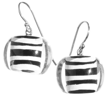 ZSISKA - MUSEE SHORT DROP ROUND LUCITE ENCASED EARRING