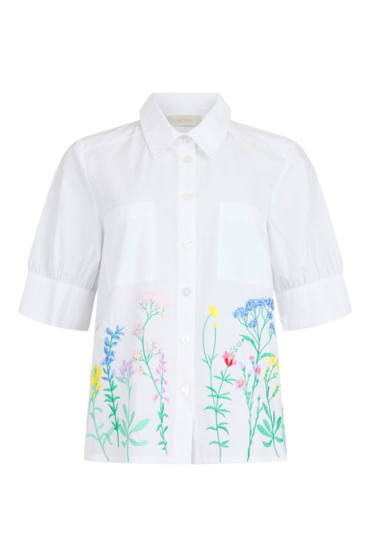 COTTON EMBROIDERED BLOUSE