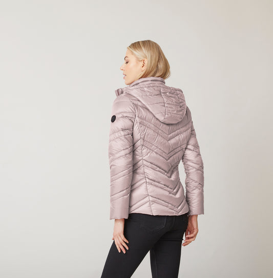 JUNGE - SHORT QUILTED DOWN JACKET