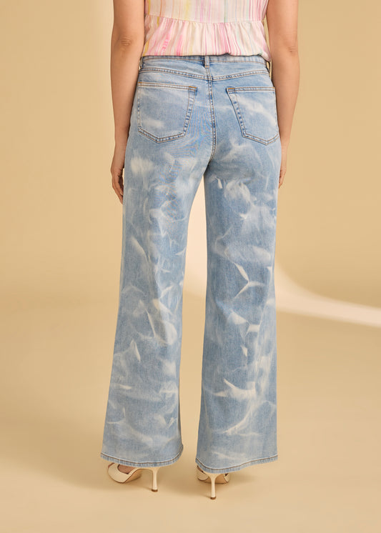 OLIVIA MARBLED PALAZZO PANT