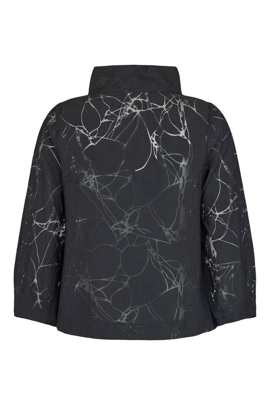 3/4 Sleeve Burnout Cowl Top