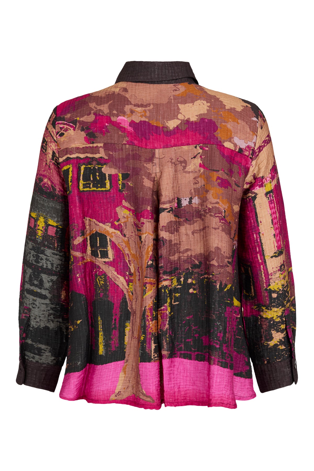 Border Print Blouse