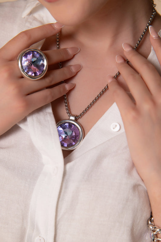 Ciclon Umbra Necklace Morado
