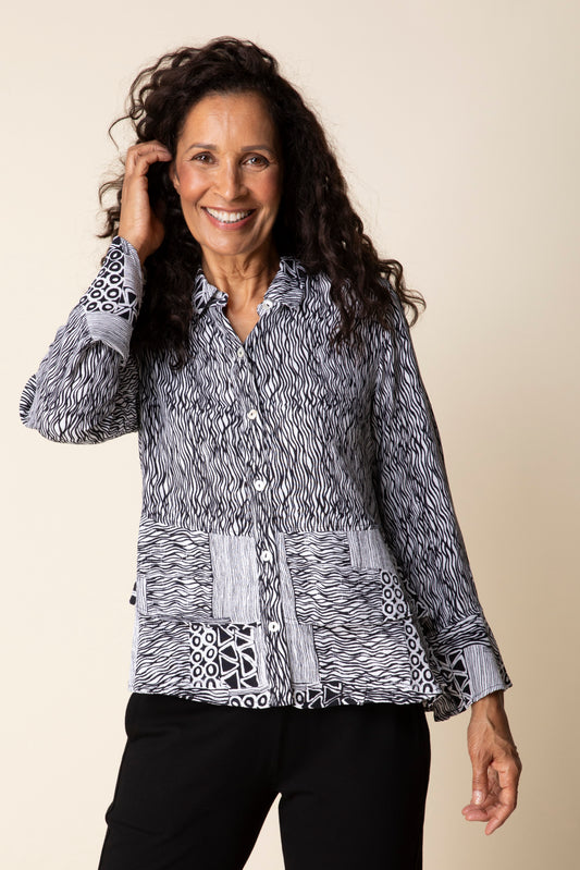 Mixed Flounce Shirt - Suttles & Seawinds