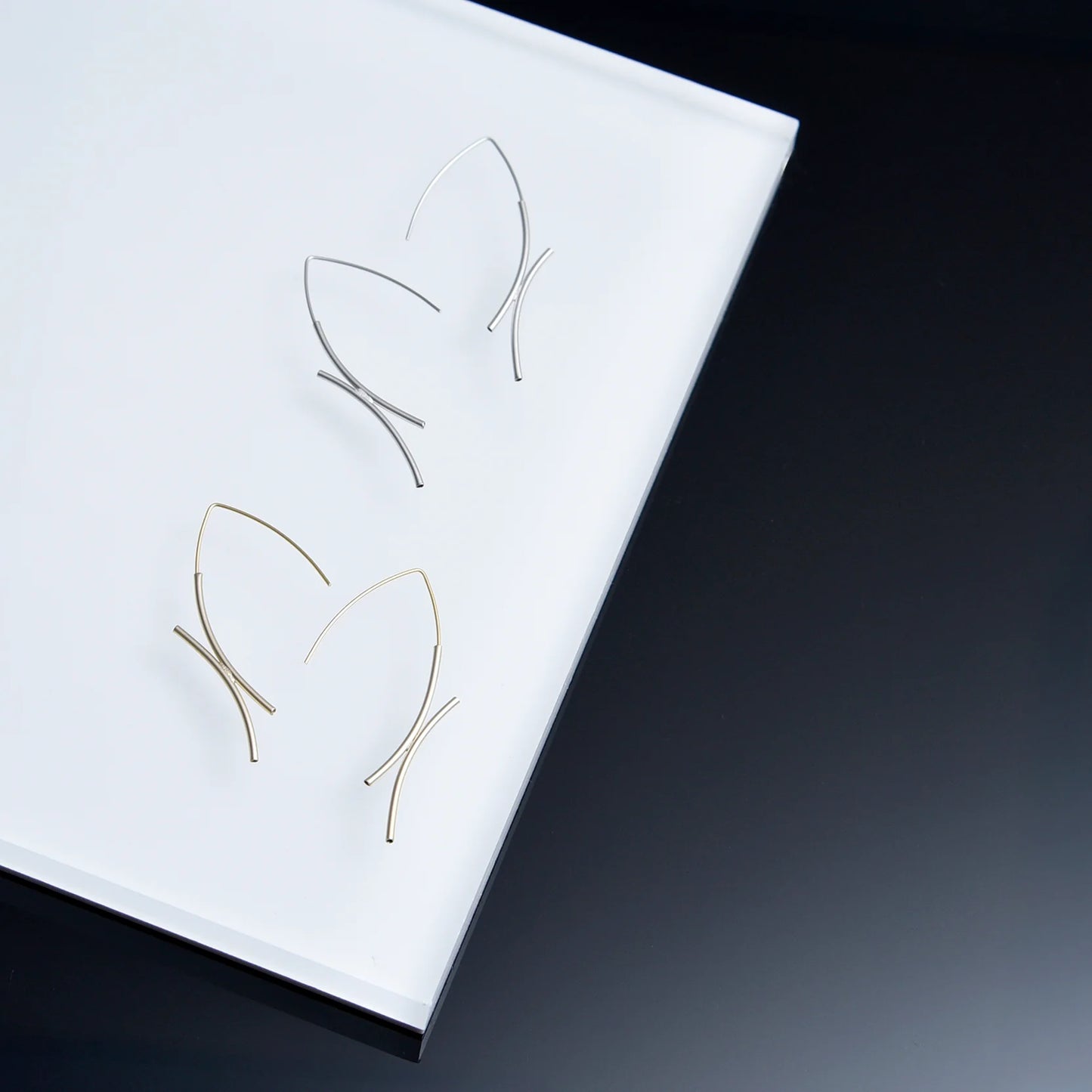 Aster Hoop Earring - Satin Gold