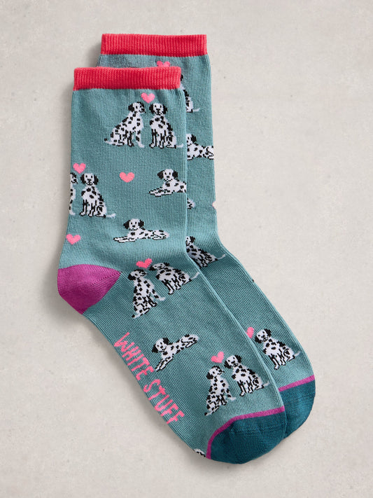 NOVELTRY DALMATION ANKLE SOCK