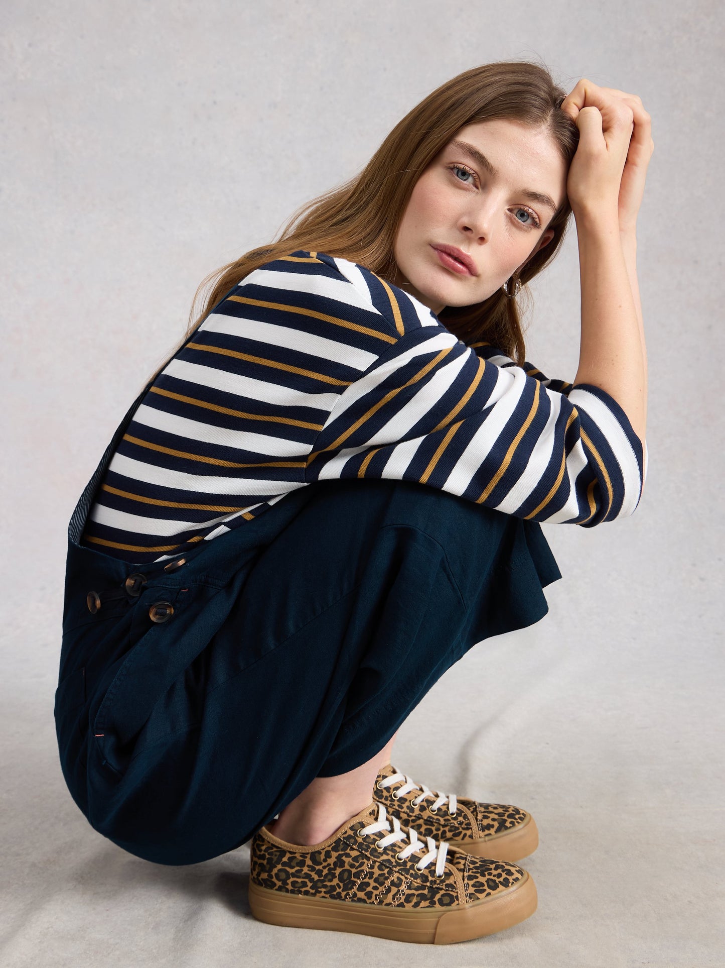 Vivian Linen Dungaree - Suttles & Seawinds