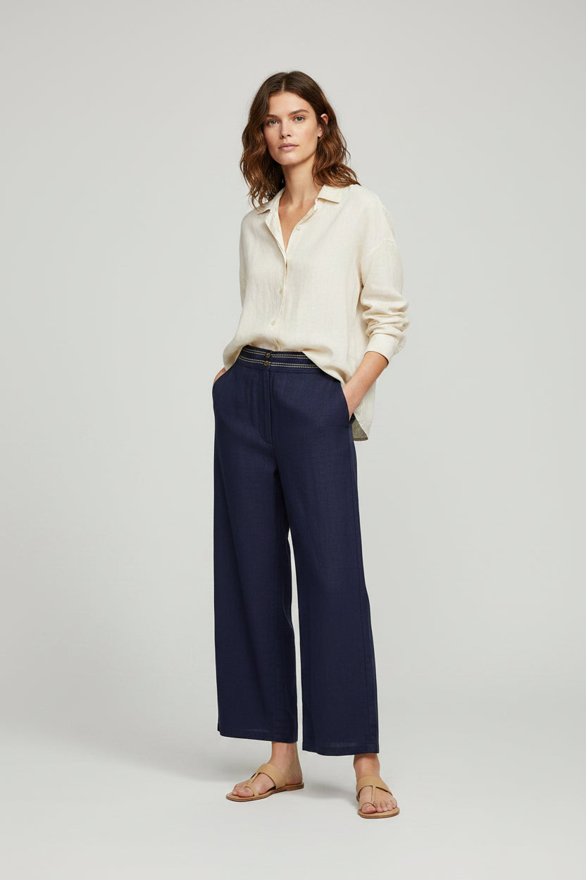 Light Stitch Detail Pant - Suttles & Seawinds