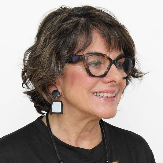 Sylca Designs - Black/Silver Stori Dangle Earrings