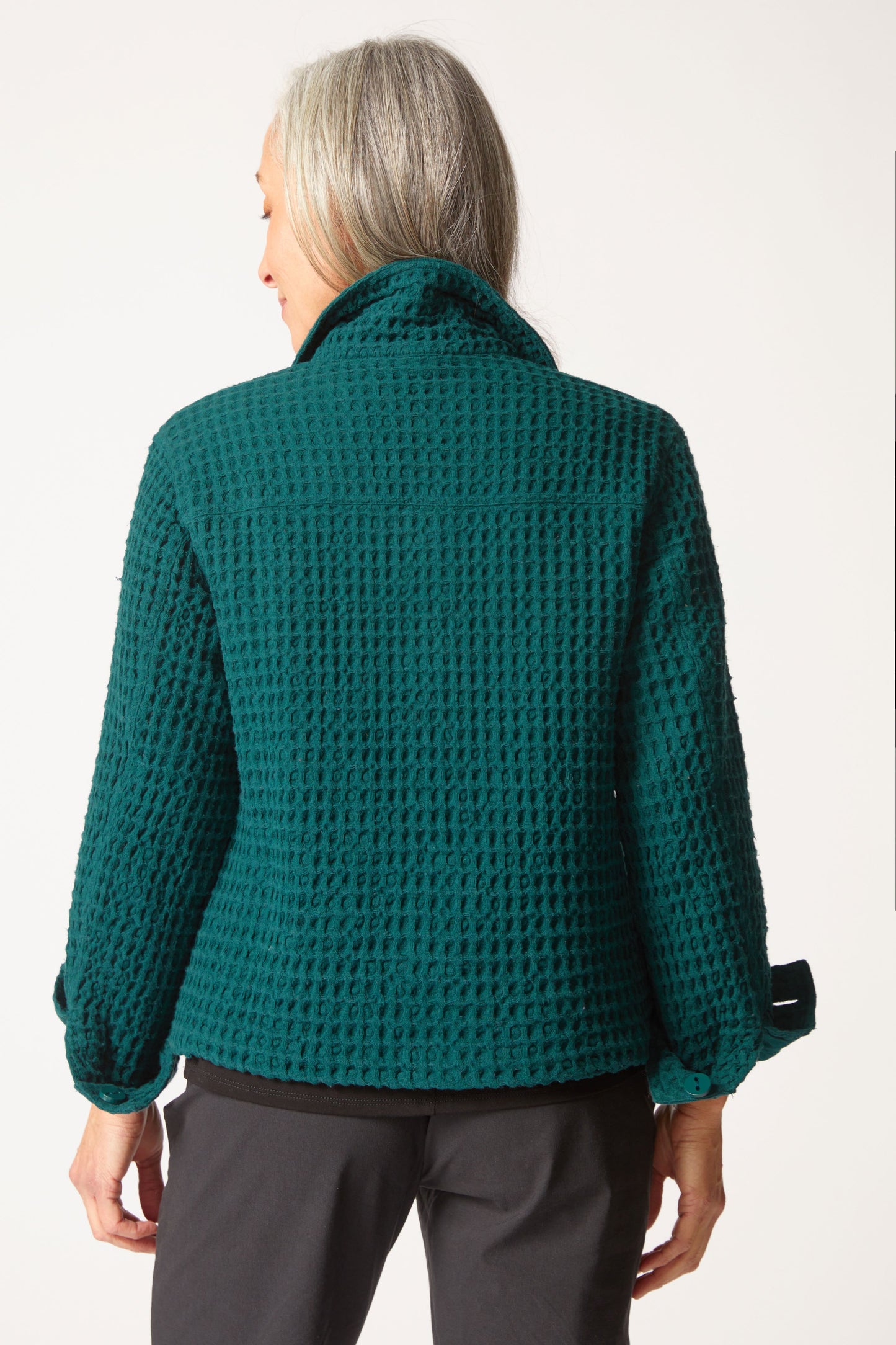 HABITAT - WASHED HONEYCOMB SHACKET