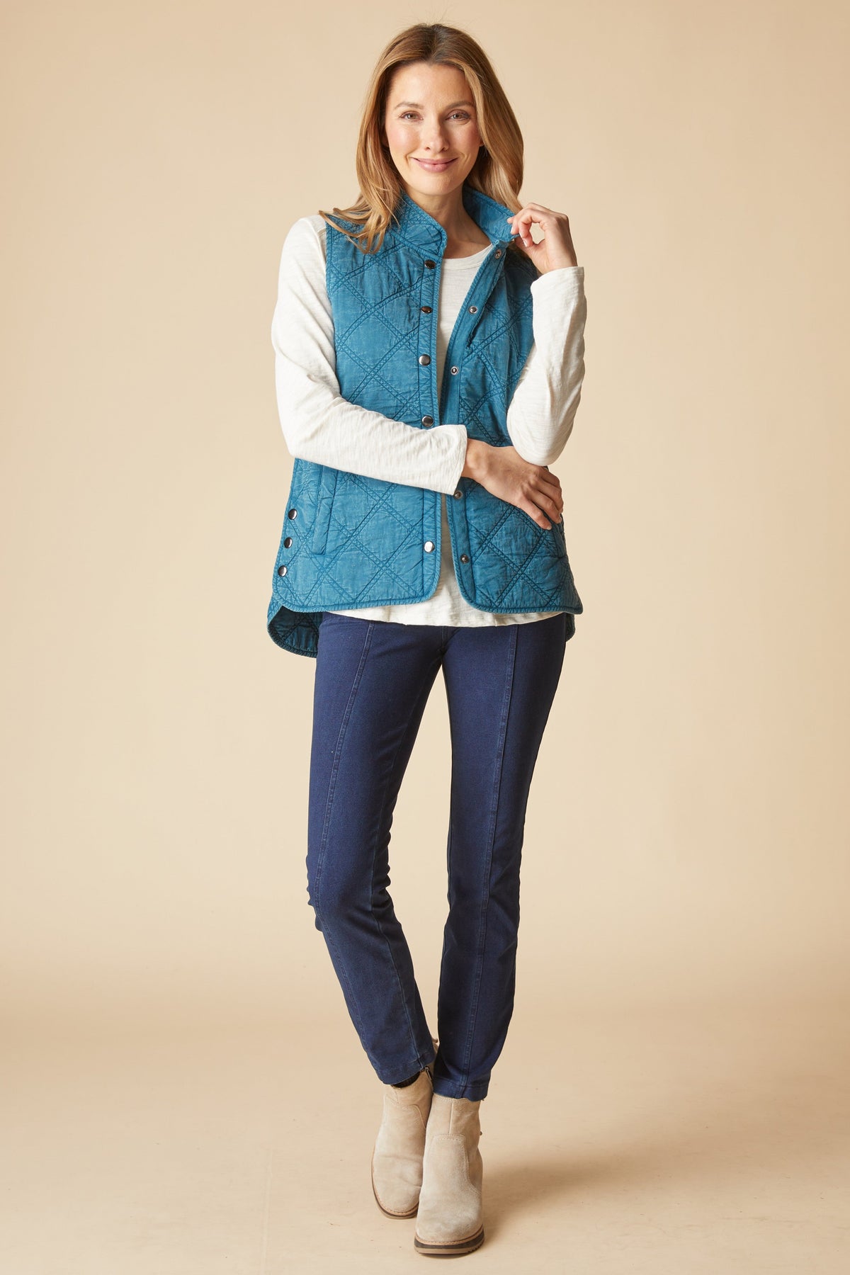 Windjammer Vest in Lagoon