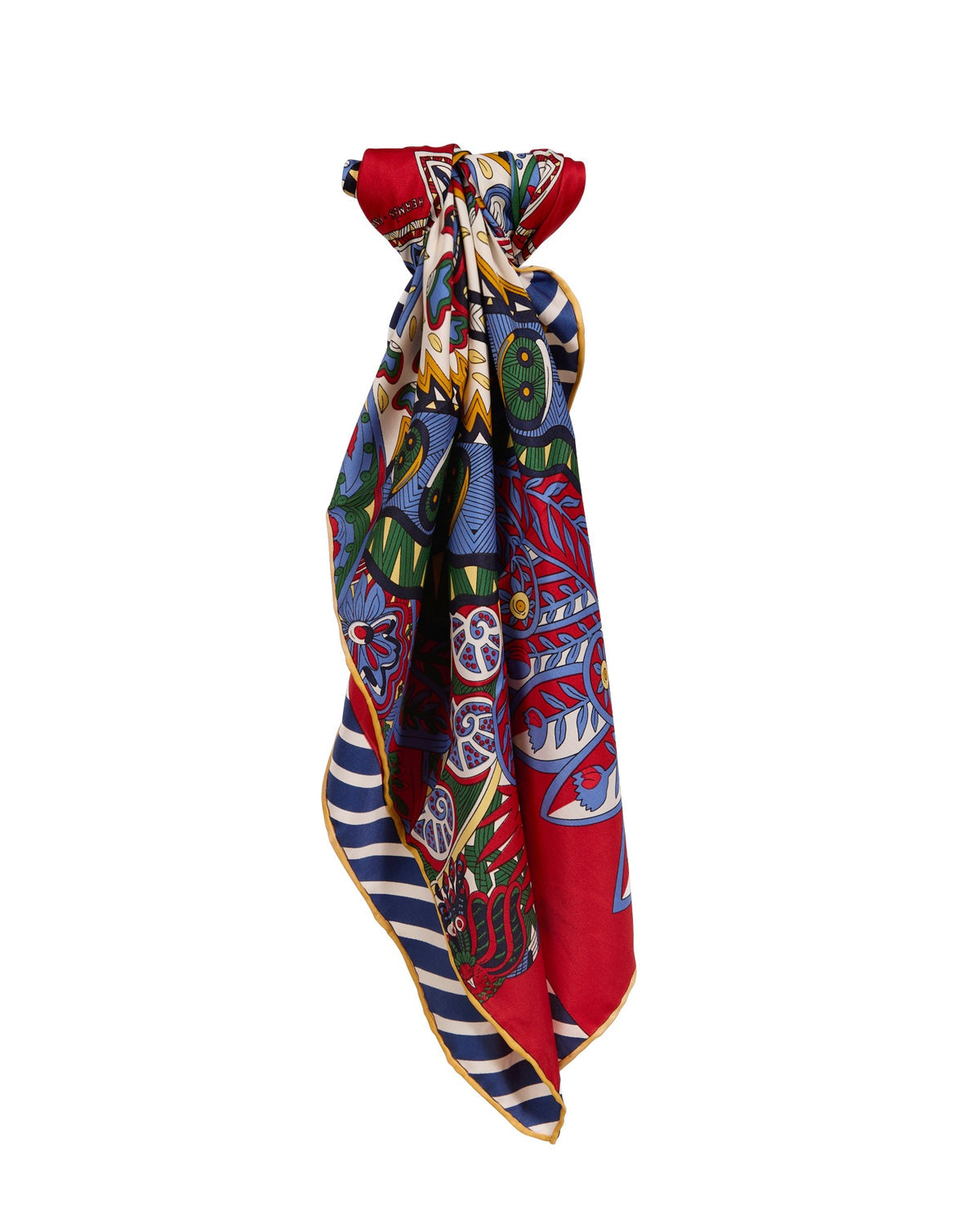 Bright Primary Silk Scarf