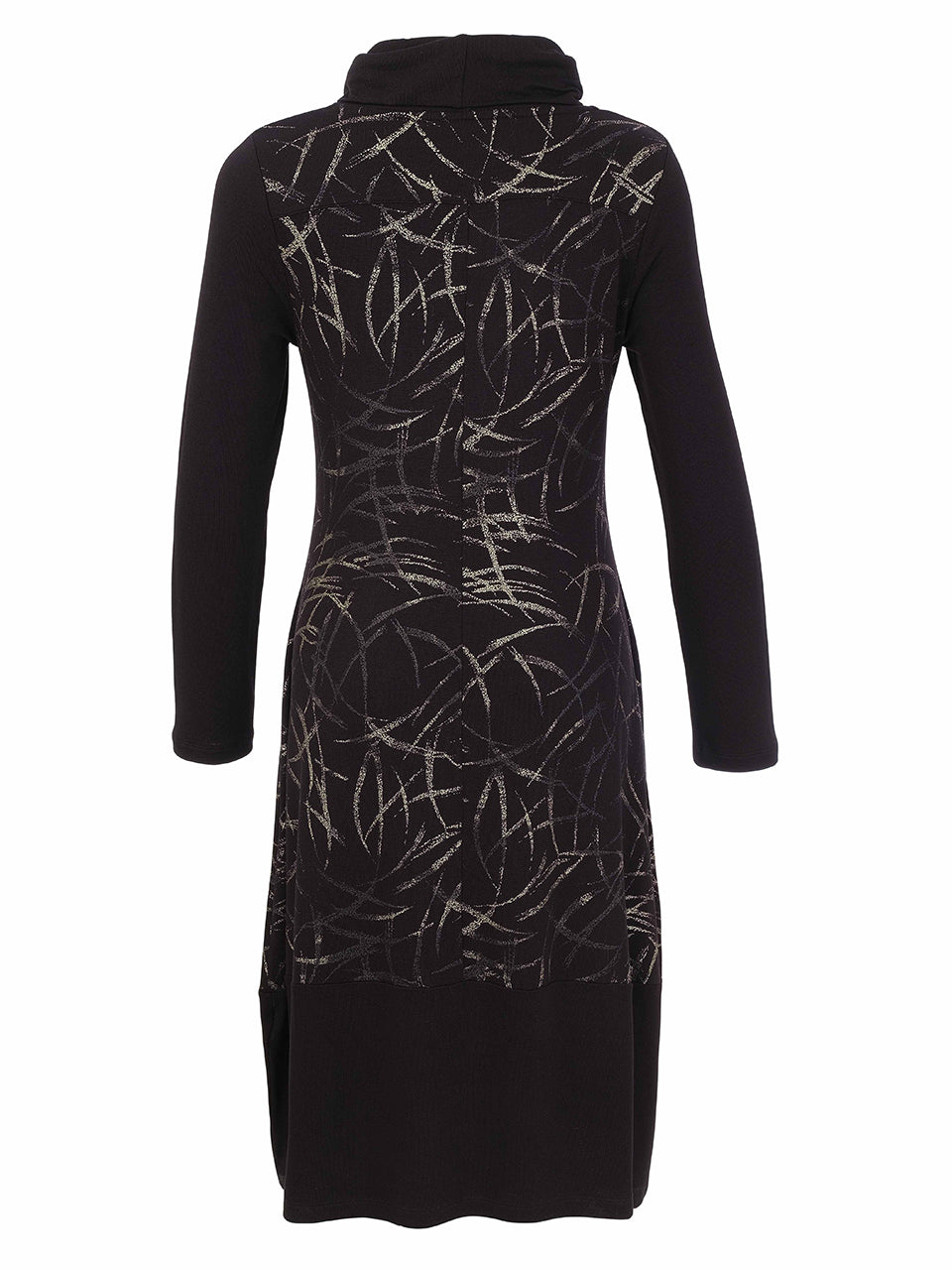Print Front Tulip Hem Dress Maxi