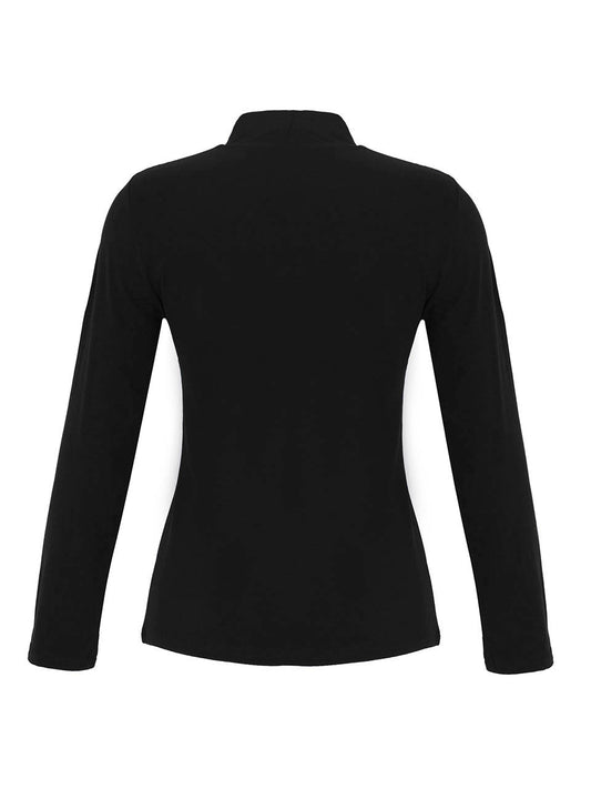 Fitted Mock Neck Top