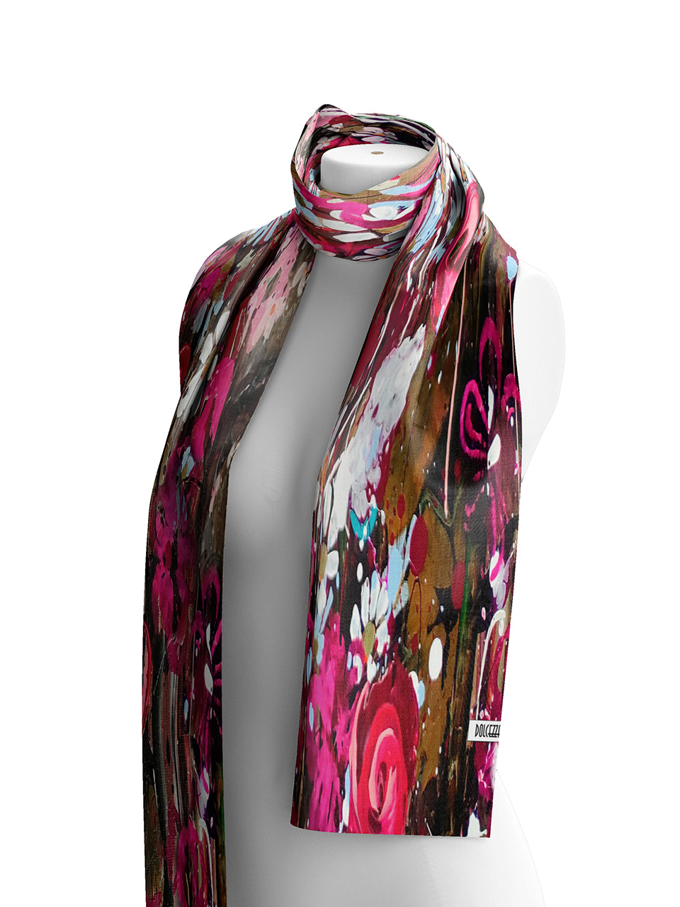 Wild Rose Forest Oblong Scarf