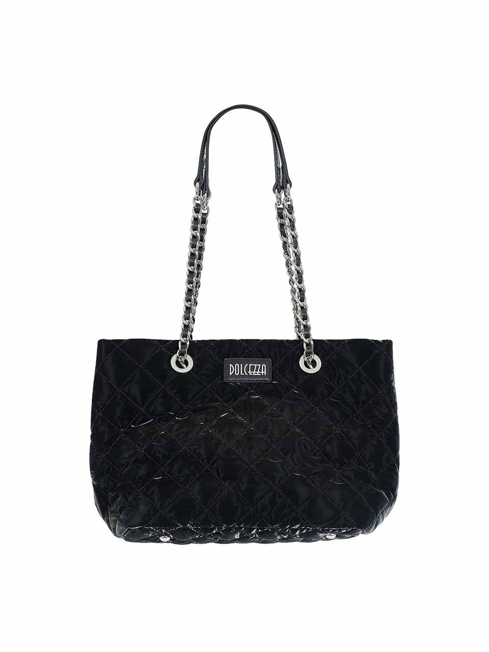 Small Quilted Bag with Chain Handle