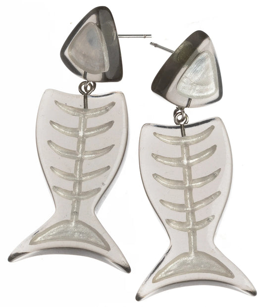 Pisces Fishbone Earring