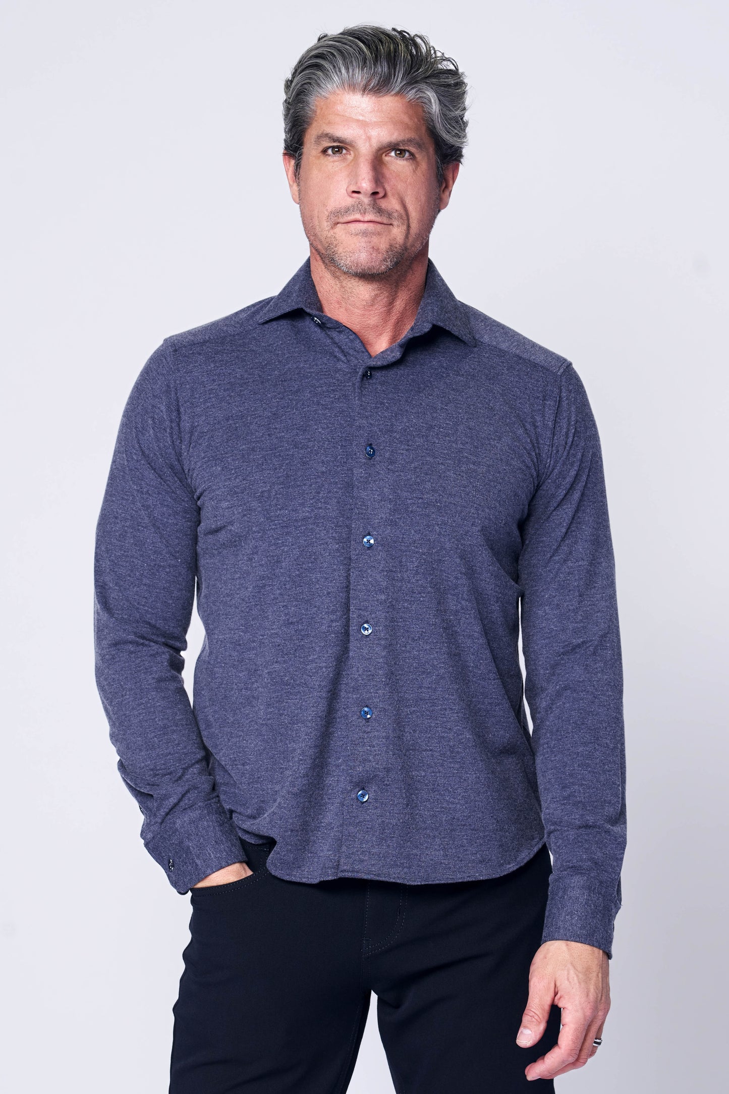 7 DOWNIE ST - CASUAL KNIT SHIRT