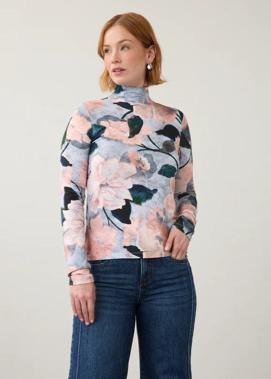 Long Sleeve Mock Neck Top
