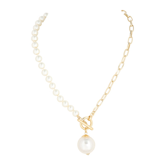 MERX - PERLA NECKLACE 8MM KNOTTED PEARLS