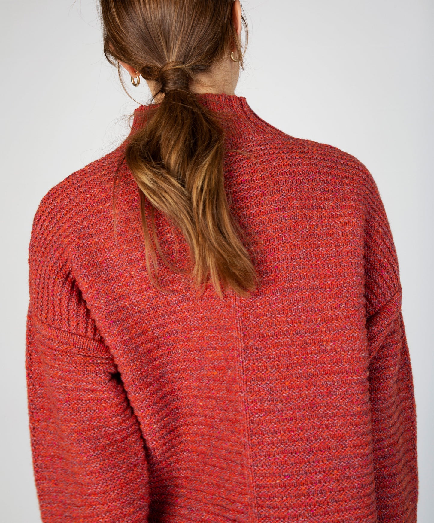Iris Funnel Neck Sweater Sunset