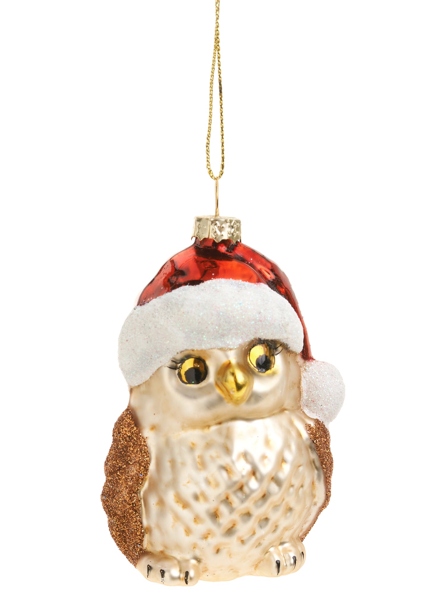 ADV - GLASS OWL ORNAMENT
