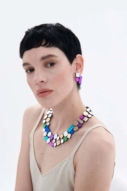 ISKIN SISTERS - BAUHAUS DOUBLE LAYER NECKLACE