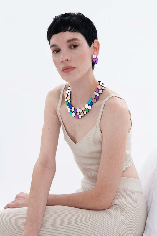 ISKIN SISTERS - BAUHAUS DOUBLE LAYER NECKLACE