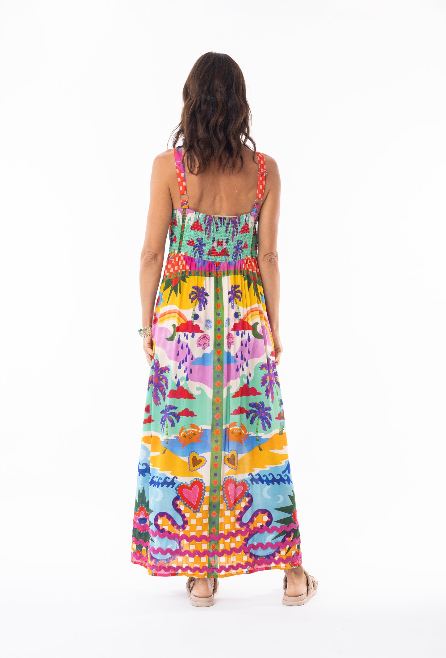 Briana Elastic Back Strap Dress