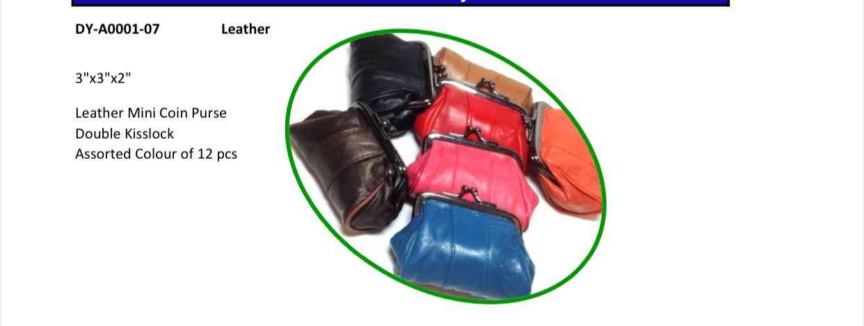 Small Leather Coin Purse Clasp Closure - Suttles & Seawinds
