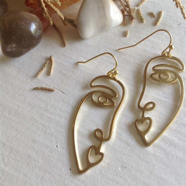PIKA AND BEAR - GILOT ABSTRACT FACE EARRINGS
