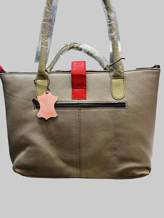 Brown leather bag