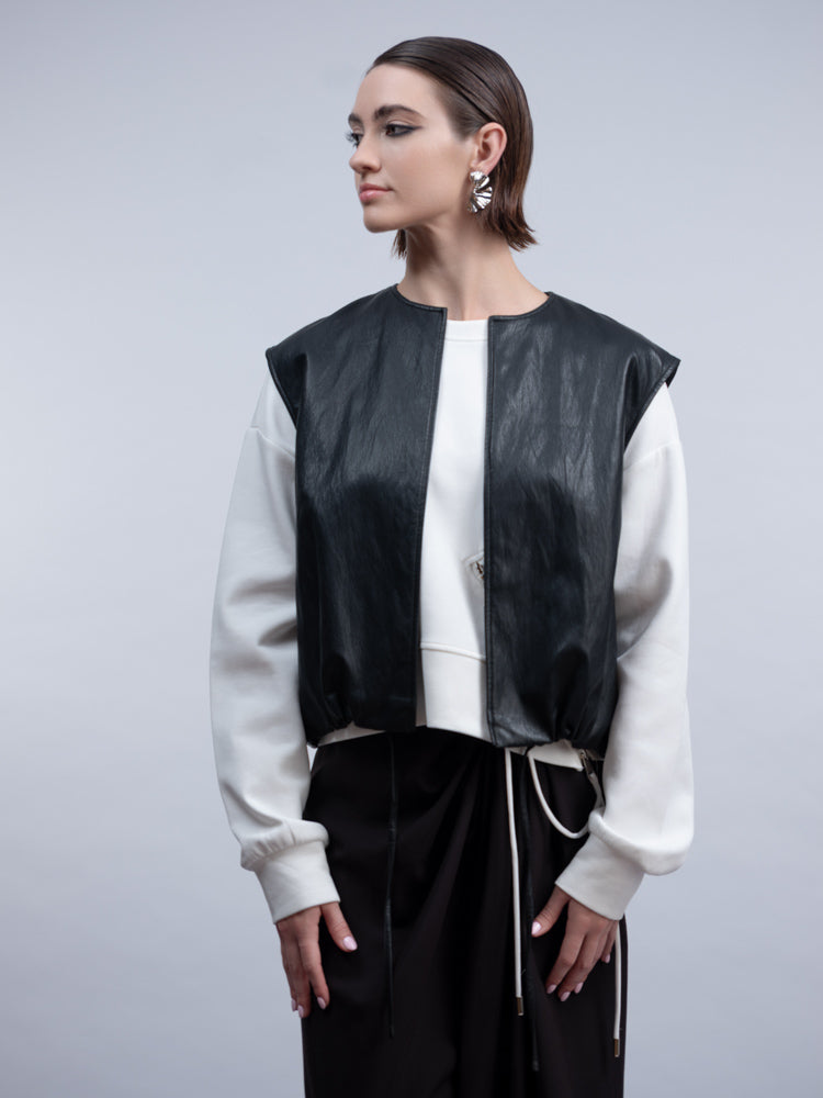 Pleather Vest