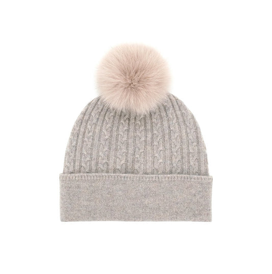 MM - CABLE KNIT HAT PLAIN CUFF