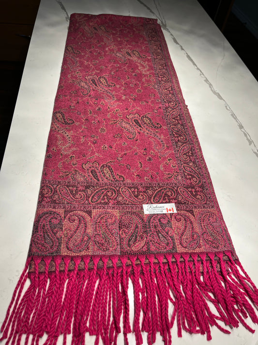 RADIANCE - CASHMERE & VISCOSE PAISLEY SCARVES
