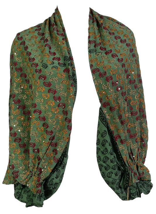 Embroidered Petal Pure Silk Bolero