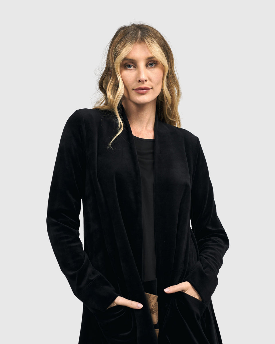 Girls black velvet jacket hotsell