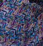 Colorful patterned fabric with a zigzag design