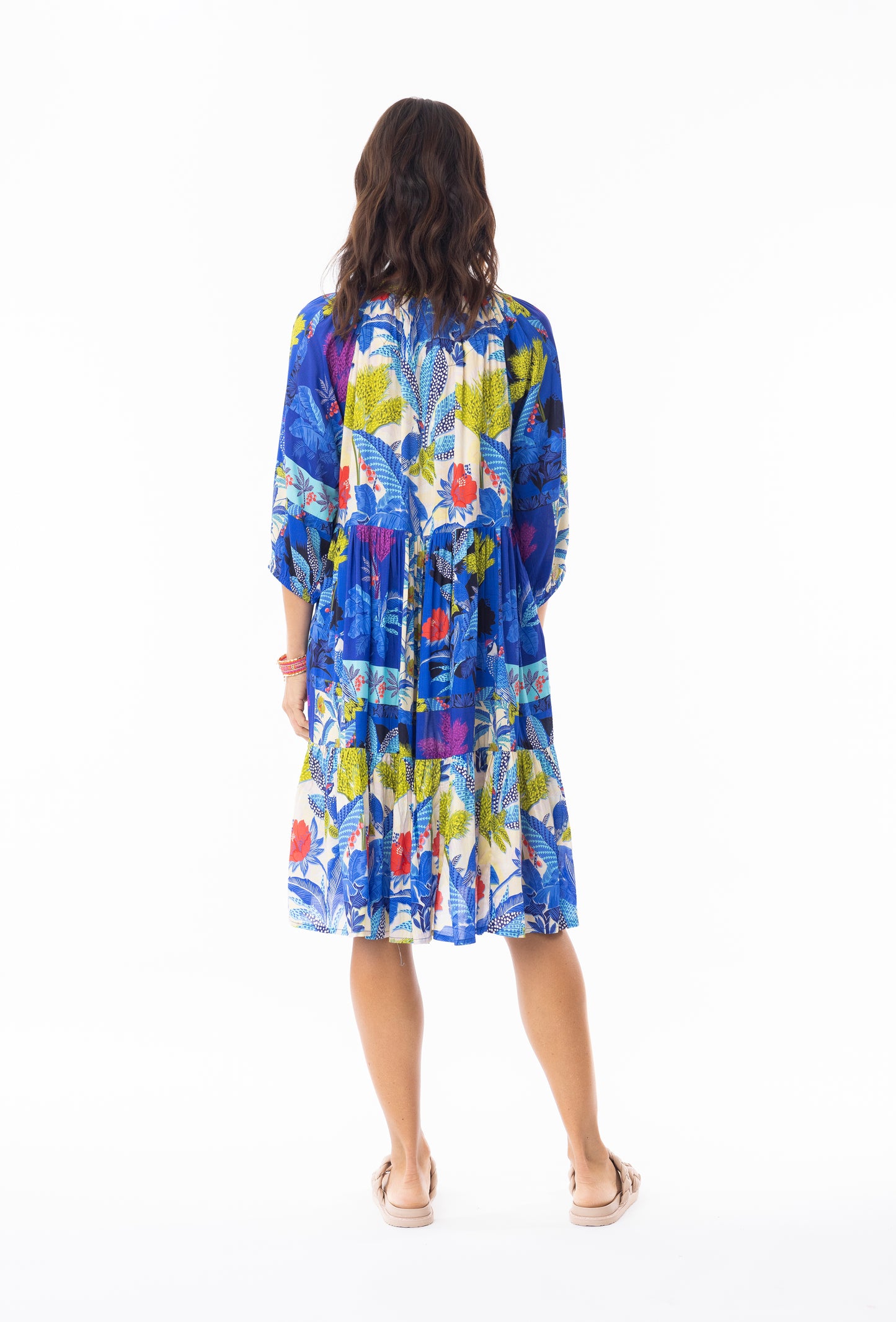 Luna 3/4 Sleeve Midi Dress