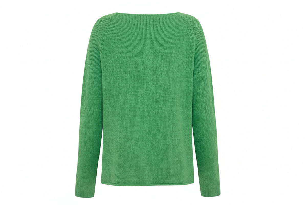 Naomi Fit Flare Shorter Length Rib Sweater