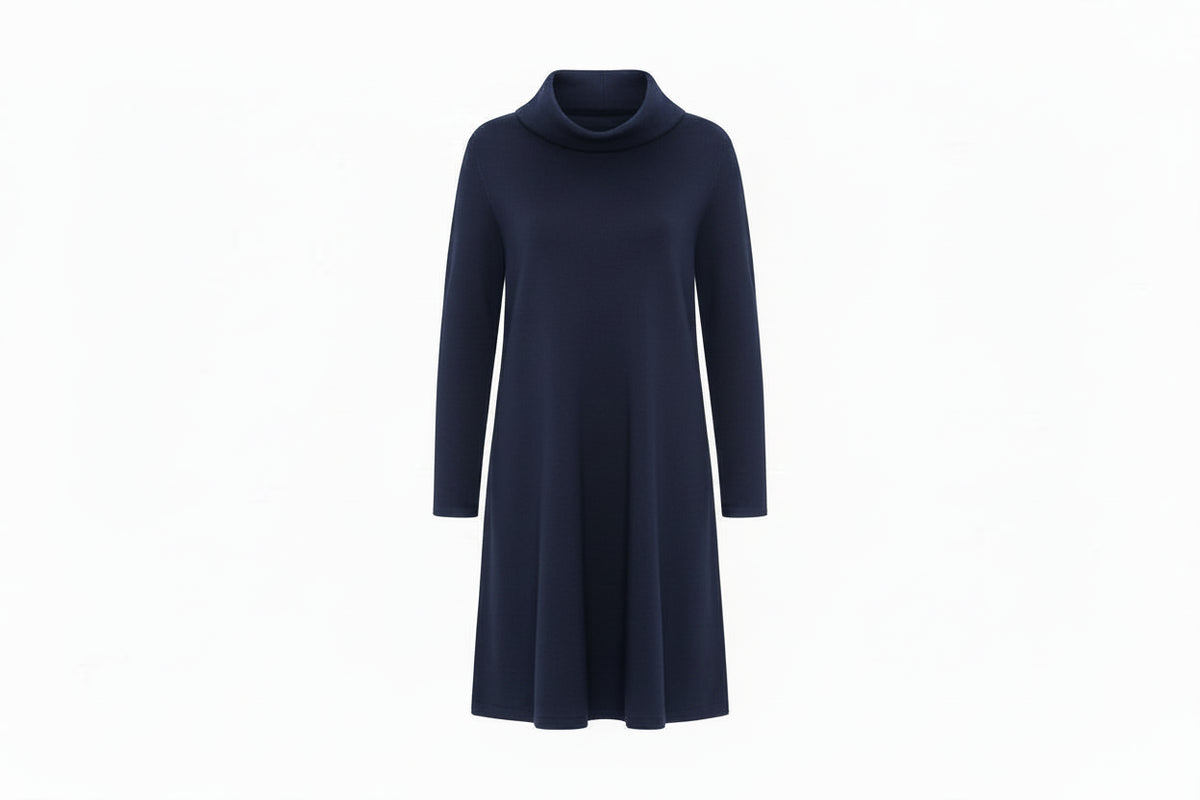 Mansted Night Cowl Neck Knit Dress - Alternate