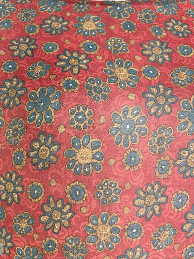 FLOWER SILK BOXY TOP