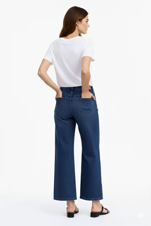 Premium Wide Leg Gaucho Jean - Suttles & Seawinds